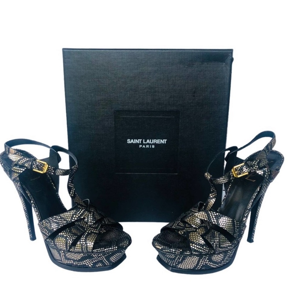 YSL Python Tribute Sandals - Picture 12 of 14